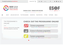 Tablet Screenshot of esof.eu